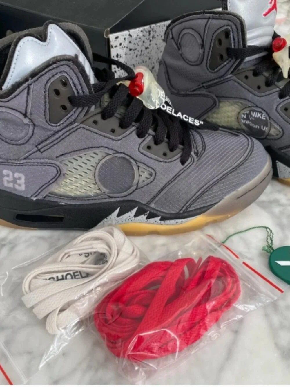 Jordan 5 Retro Off White Muslin sneakers